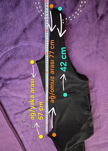 Siyah Kolsuz Uzun Boy Tulum - Görsel 6