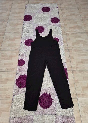 Siyah Kolsuz Uzun Boy Tulum - Görsel 2