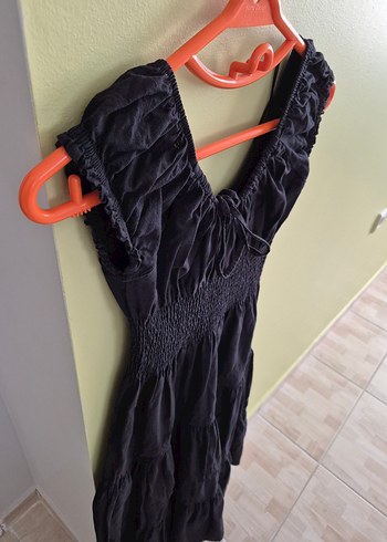 Poplin Pamuklu Kumaş Uzun Bohem Elbise - Görsel 10