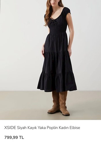 Poplin Pamuklu Kumaş Uzun Bohem Elbise - Görsel 2