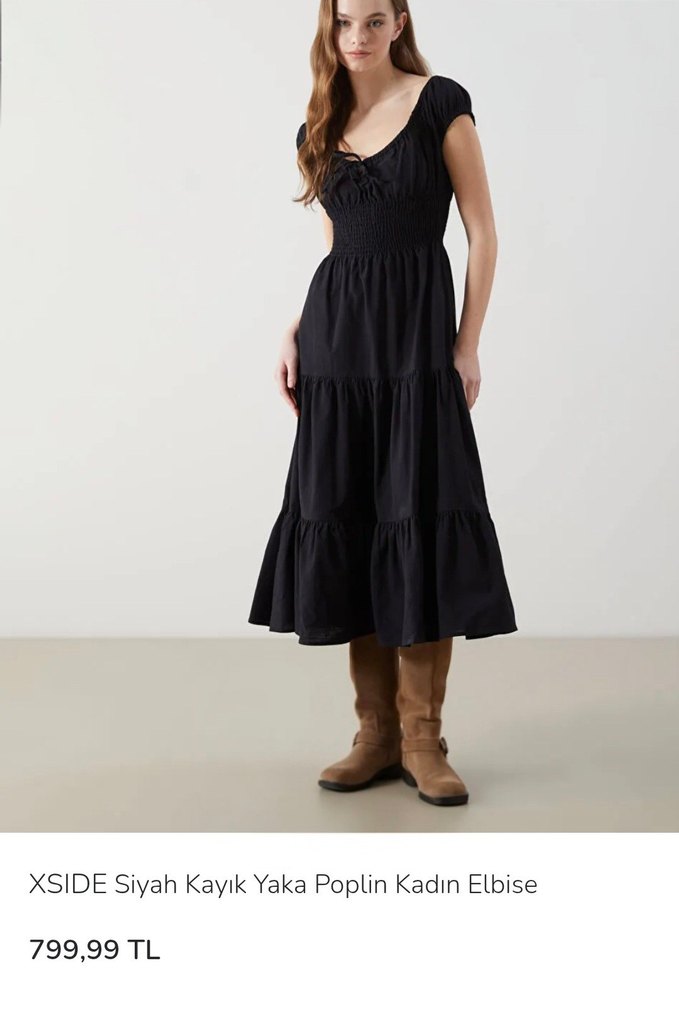 Poplin Pamuklu Kumaş Uzun Bohem Elbise - Görsel 2