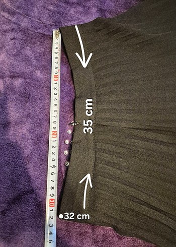 Pileli / Pilili Siyah Midi Etek - Görsel 14