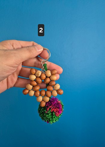 Renkli Boncuklu Bohem Anahtarlıklar - Görsel 4