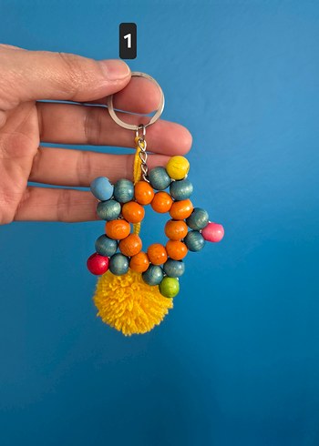 Renkli Boncuklu Bohem Anahtarlıklar - Görsel 3