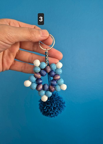 Renkli Boncuklu Bohem Anahtarlıklar - Görsel 5