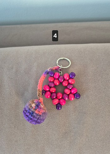 Renkli Boncuklu Bohem Anahtarlıklar - Görsel 10