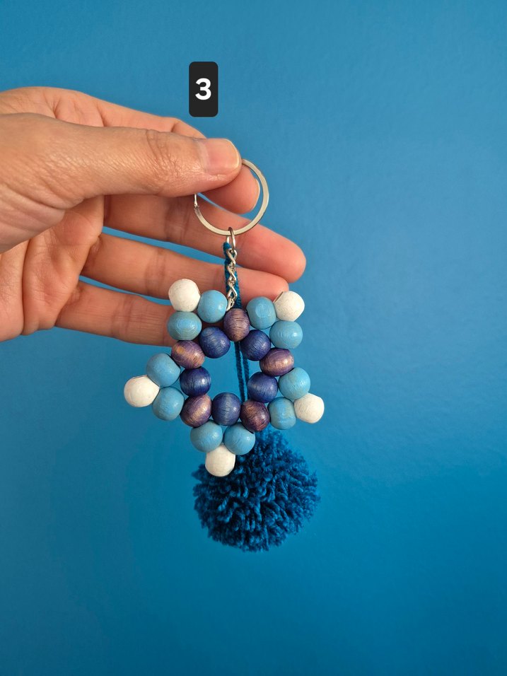 Renkli Boncuklu Bohem Anahtarlıklar - Görsel 5