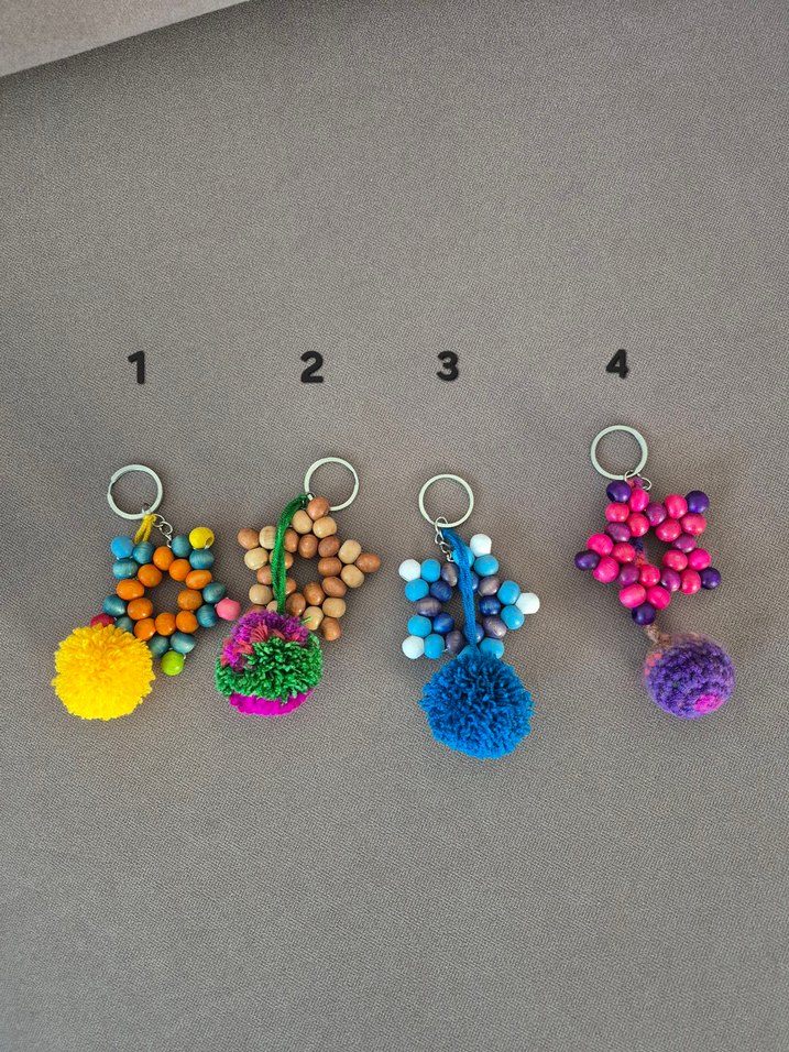 Renkli Boncuklu Bohem Anahtarlıklar - Görsel 2