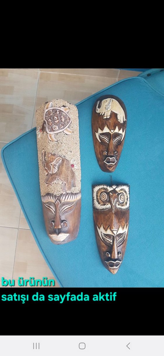 Ahşap El işçiliği Bereket ve Şans Balık Figürleri Seti - Görsel 3