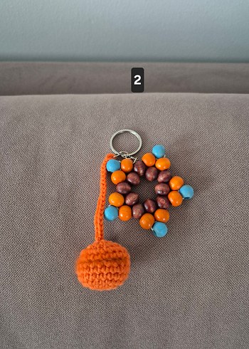 Ahşap Boncuk Yıldız Bohem Anahtarlık - Görsel 7