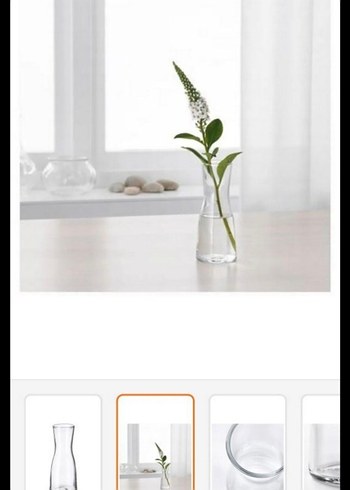 İKEA TIDVATTEN CAM VAZO 14 cm - Görsel 8