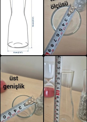 İKEA TIDVATTEN CAM VAZO 14 cm - Görsel 3