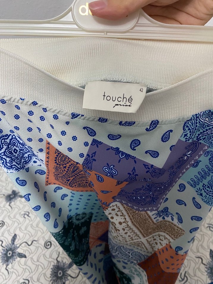 Touche Bohem Çok Renkli Uzun Desenli Etek - Görsel 3