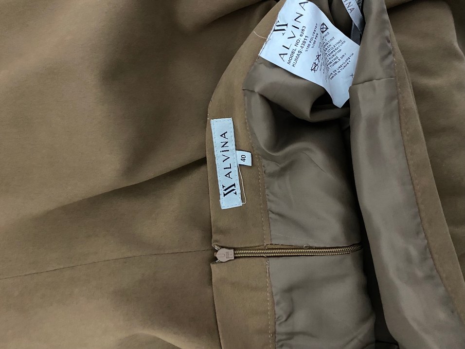 Alvina taba Kadın Uzun Süet Etek - Görsel 3