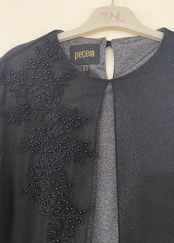 Siyah tesettür abiye Elbise - Görsel 3