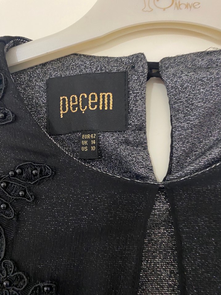 Siyah tesettür abiye Elbise - Görsel 4