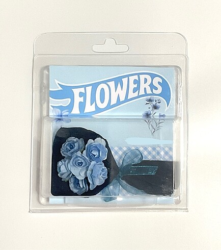 Hot wheels mavi yapay gül çiçek buketi