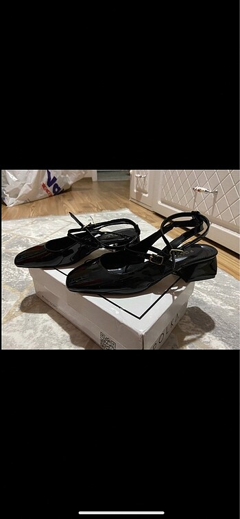 Siyah bilekten bağlamalı günlük ayakkabı - Görsel 7