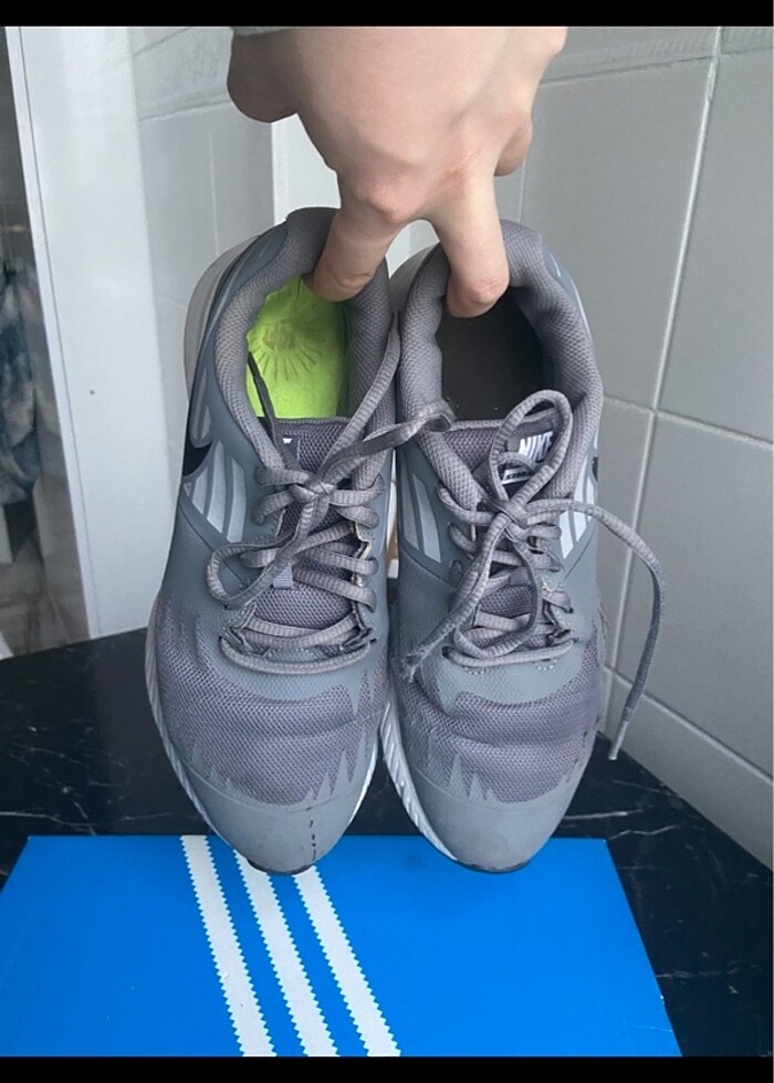 Nike gri spor ayakkabı - Görsel 5