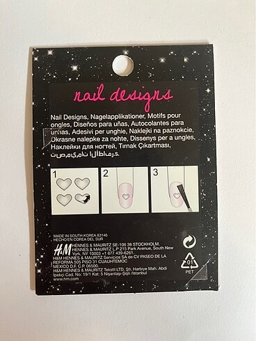 H&M Karanlıkta Parlayan Tırnak Stickerı - Görsel 2
