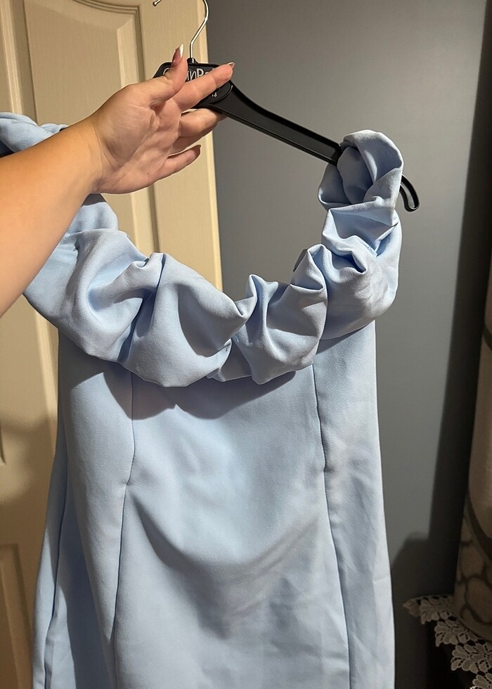 Straplez elbise - Görsel 2