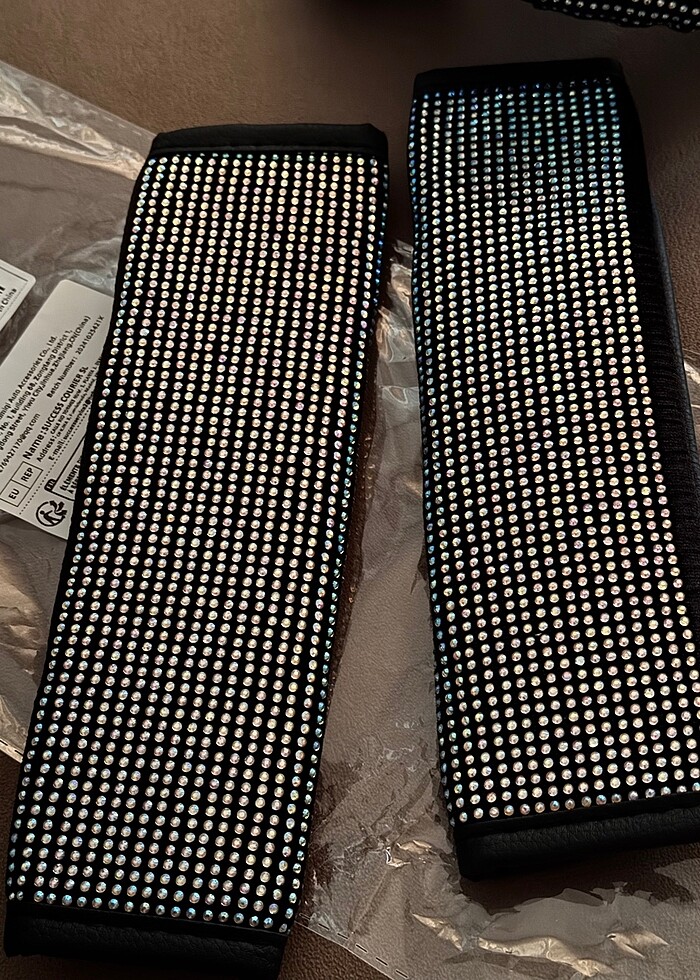 PARLAK GÜMÜŞ Direksiyon kılıfı ve emniyet kemeri - Görsel 2