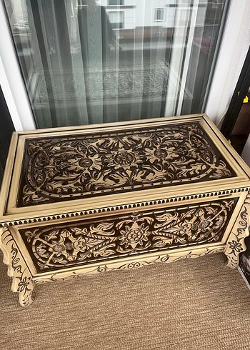 Bej Oyma Desenli Sandık - Görsel 2