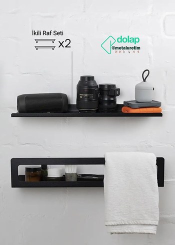 Banyo Mutfak için Takım Rafı Seti 30 cm - Görsel 6