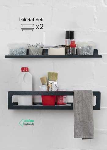 Banyo Mutfak için Takım Rafı Seti 30 cm - Görsel 2