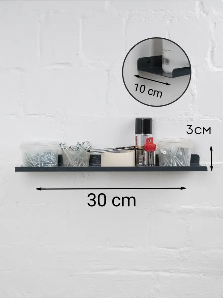 Banyo Mutfak için Takım Rafı Seti 30 cm - Görsel 5