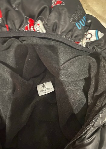 Desenli Siyah Erkek Bebek Montu - Görsel 2