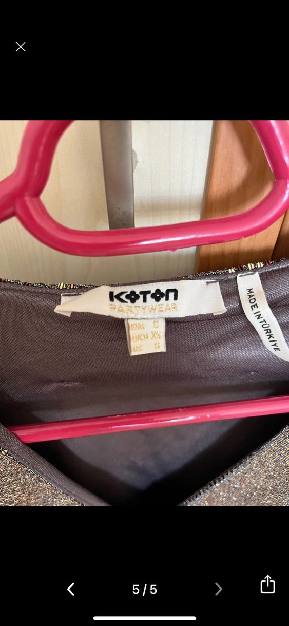 Uzun Kollu pullu Mini  elbise - Görsel 4