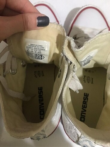 37 Beden Converse 37 numara ayakkabı
