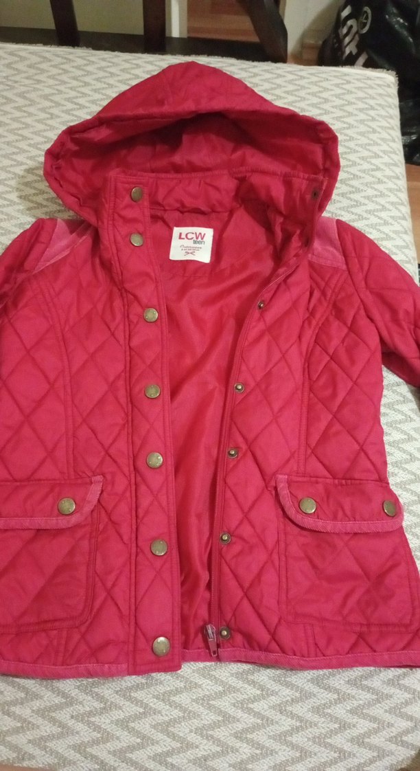 Düğmeli Pembe kız çocukMont LCW - Görsel 2