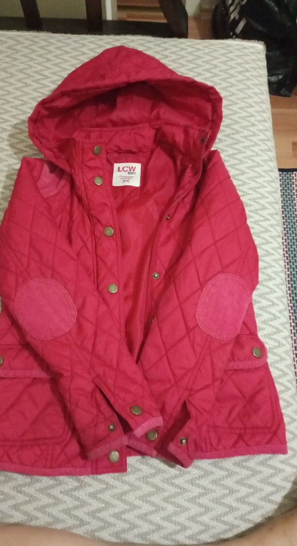 Düğmeli Pembe kız çocukMont LCW - Görsel 4