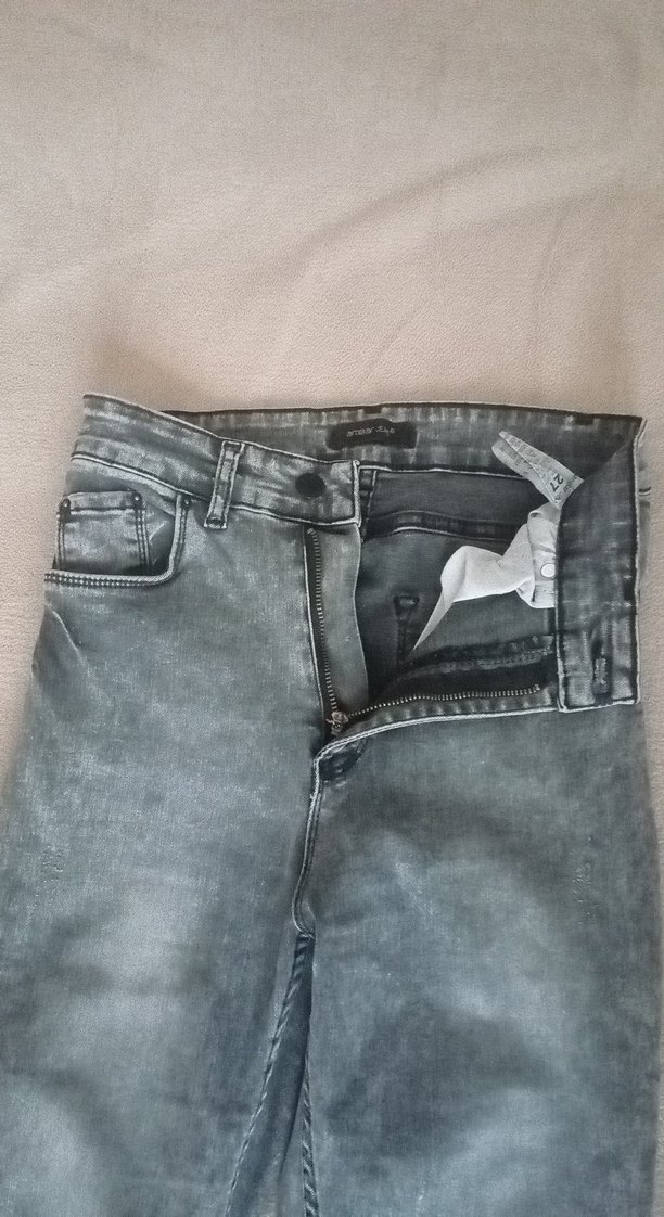 Gri Kadın Denim Pantolon - Görsel 2