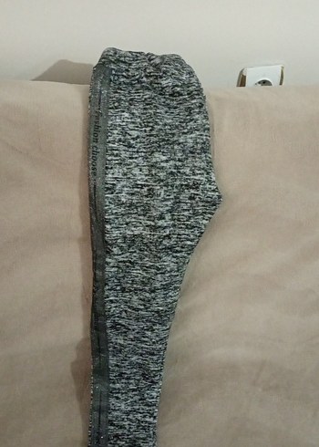 Gri kız çoçuk bol Kesim Eşofman Altı - Görsel 2