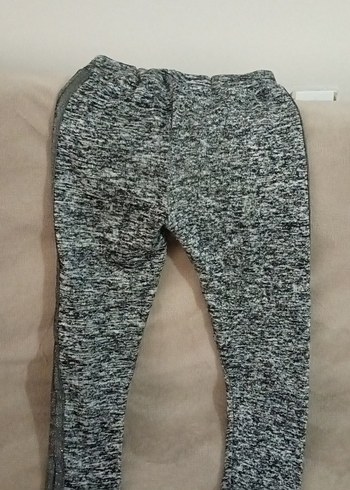 Gri kız çoçuk bol Kesim Eşofman Altı - Görsel 4