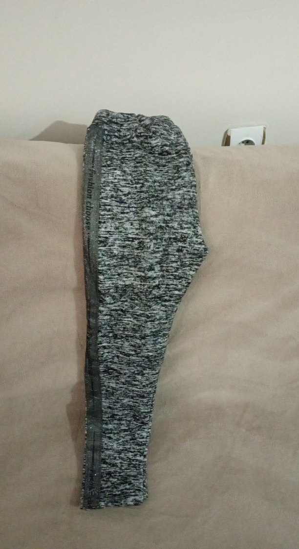 Gri kız çoçuk bol Kesim Eşofman Altı - Görsel 2