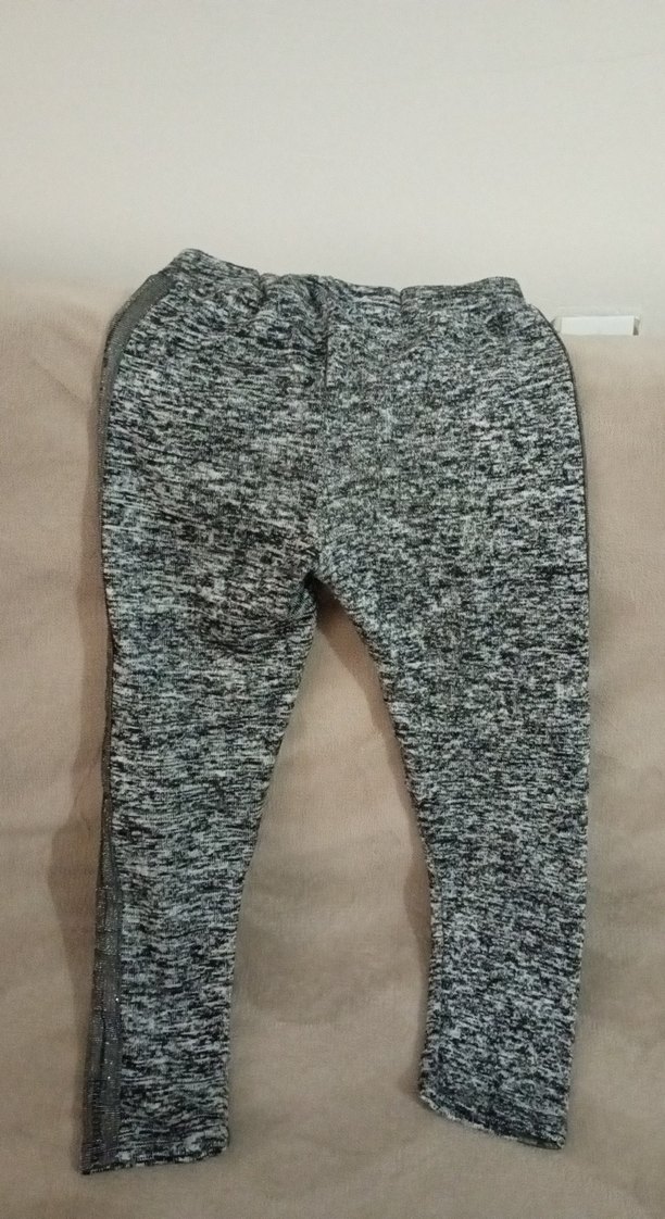 Gri kız çoçuk bol Kesim Eşofman Altı - Görsel 4