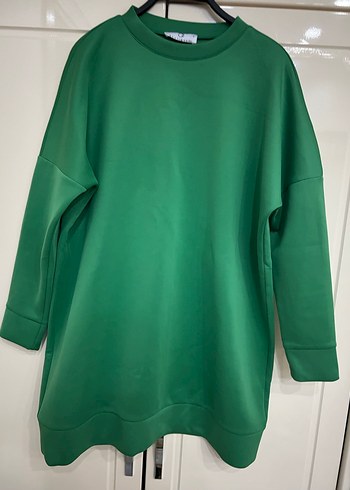 Trendyol & Milla Kadın Yeşil Salaş Sweatshirt tunik