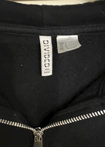 H&M H&M marka Fermuarlı Siyah Kapüşonlu Sweatshirt