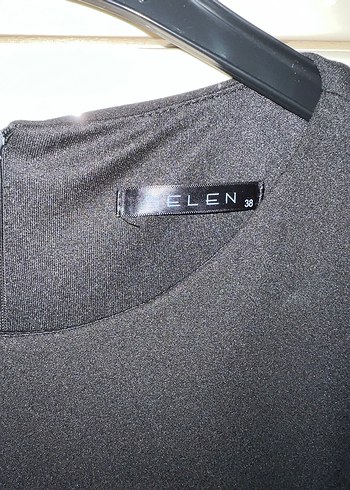 Selen mRkaSiyah Midi Ofis Elbisesi - Görsel 2