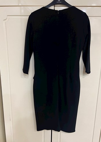 Selen mRkaSiyah Midi Ofis Elbisesi - Görsel 5