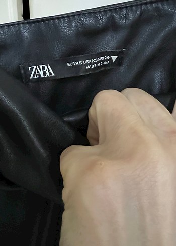 Zara marka deri kumaş tulum - Görsel 4