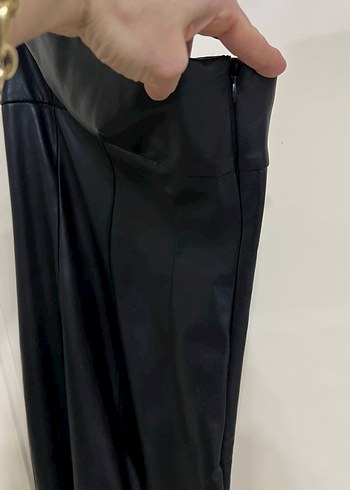 Zara marka deri kumaş tulum - Görsel 5