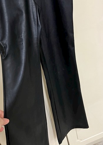 Zara marka deri kumaş tulum - Görsel 3