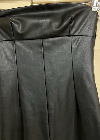 Zara marka deri kumaş tulum - Görsel 2