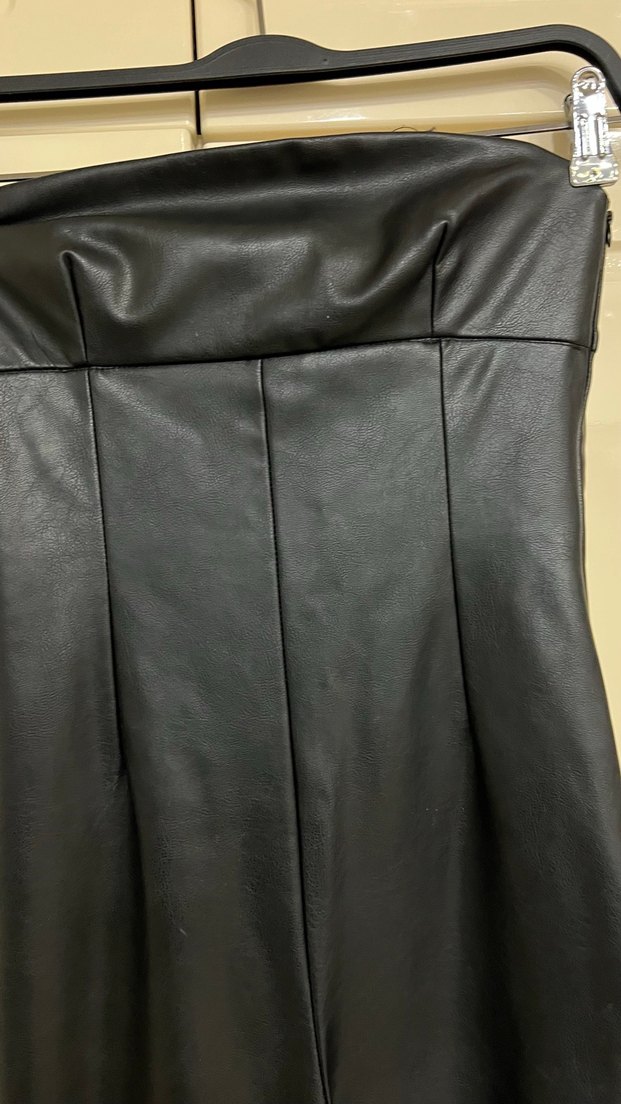 Zara marka deri kumaş tulum - Görsel 2