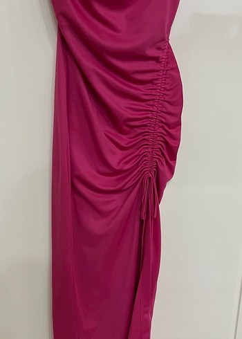 Tiffany tomato marka Drapeli Straplez Kadın Abiye Elbise - Görsel 2